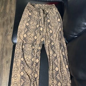 Windsor snake skin flare out pants